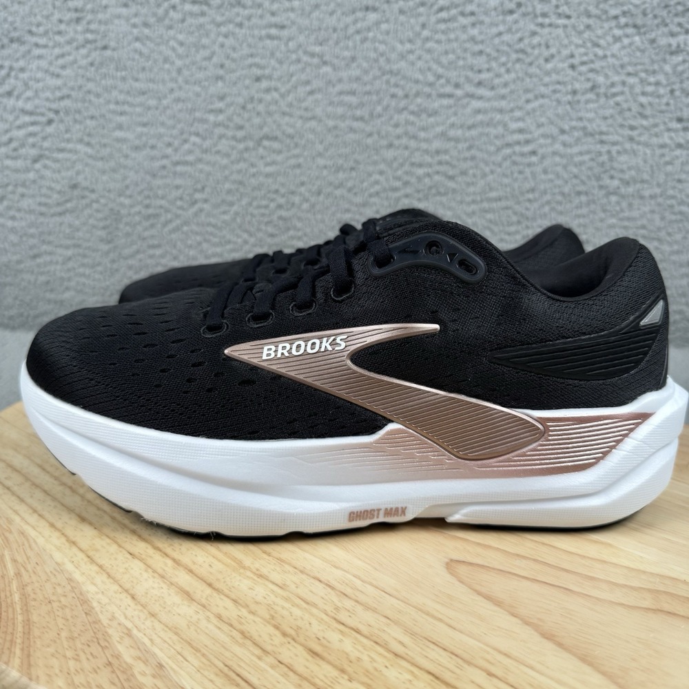 Brooks Ghost Max 3 Shoes Womens Size 8 D Wide Black Rose Road Running 6mm Drop - Picture 4 of 13